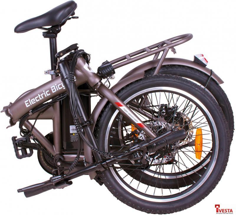 Электровелосипед Hiper Engine BF200 2021 (коричневый) - фото 4 - id-p224286223