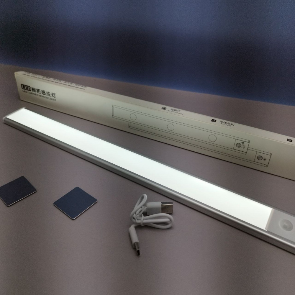 Беспроводная лампа с датчиком движения USB Led Cabinet Sensor Light 40 см. - фото 6 - id-p224287265