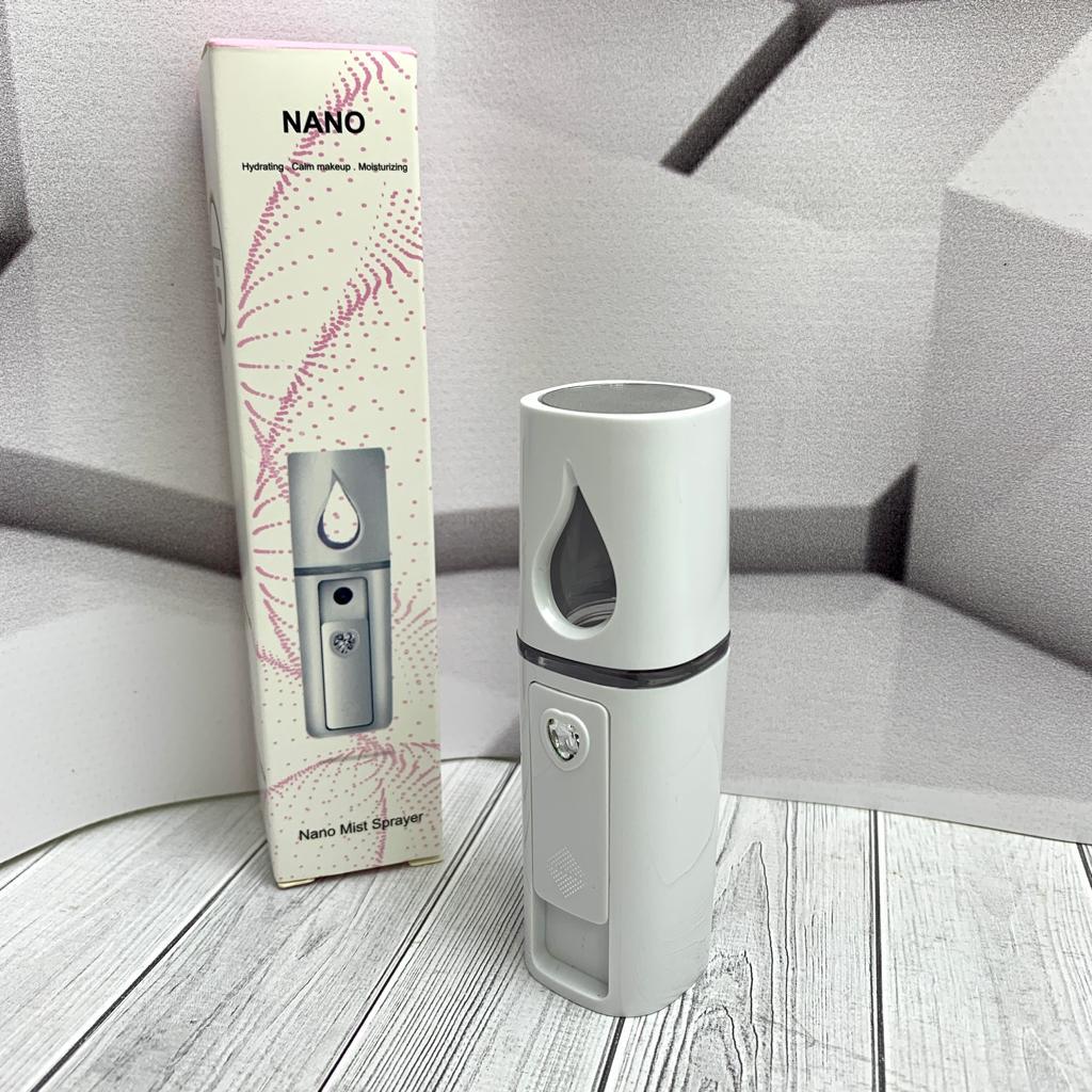 Портативный мини увлажнитель для лица Nano Mist Sprayer / карманный увлажнитель с зеркальцем, USB - фото 9 - id-p224288299