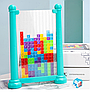 Игра - головоломка тетрис 3D 72 детали Tetris Puzzle Game в планшете / Новая настольная игра - пазл 3 Голубой, фото 2