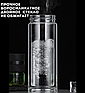 Стеклянная бутылка - термос  UNIQUE с ситечком 370 мл. / Двойные стенки, силиконовая ручка, Красный, фото 3