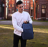 Городской рюкзак “Lifestyle” с USB и отделением для ноутбука до 17.72" Синий, фото 4
