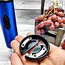 Электрический штопор для вина Majesty с круглым ножом для удаления фольги 23.5 см., Серебро, фото 7