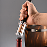 Вакуумный штопор - насос с ножом для удаления фольги 19.5 см. / Ручной пневматический штопор, фото 4