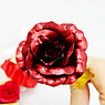 Подарочный набор из Мишки, мыльных роз и фольгированной розы / Подарок 8в1 в коробке Красный, фото 9