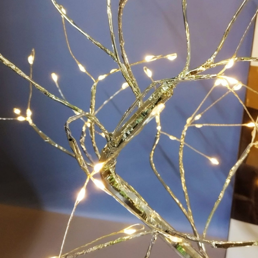 Декоративный светильник дерево Decorative led tree 50 см, 108 светодиодов (питание USB или батарейки) - фото 5 - id-p224286585