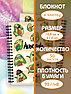 Блокнот для записей "Авокадо" в клетку с картонной обложкой (А5, спираль, 50 листов, 90гр/м2), дизайн "Эмоции", фото 3