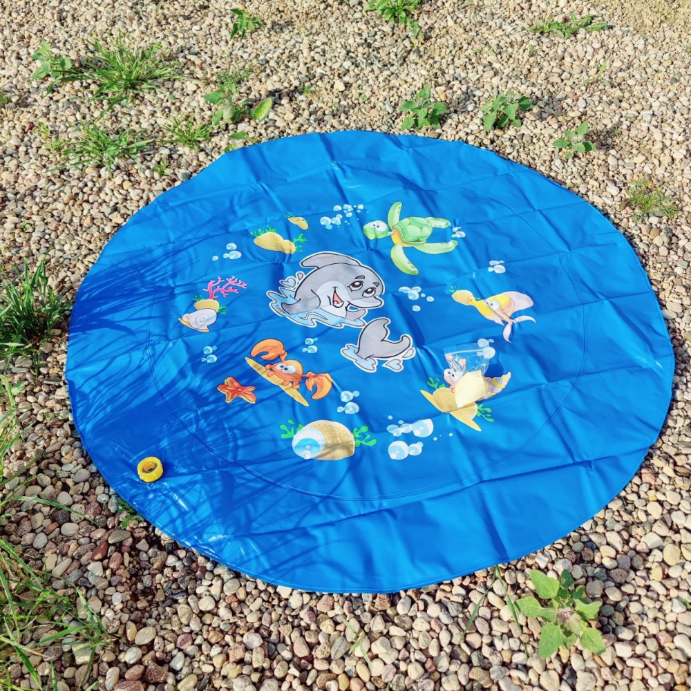 Игровой мини бассейн фонтанчик для детей на лето (ПВХ, диаметр 100 см) - фото 7 - id-p224287370