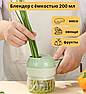 Многофункциональный ручной чоппер для измельчения овощей и зелени FOOD CHOPPER 4 в 1 (блендер, овощерезка,, фото 6