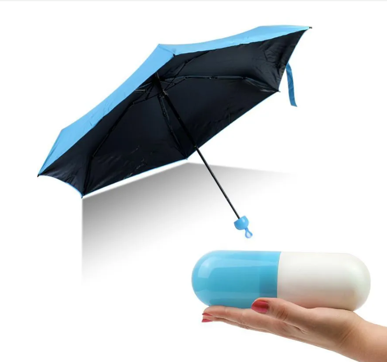 Зонт - мини в капсуле Mini Pocket Umbrella / Карманный зонт / Цвет МИКС - фото 6 - id-p224286652