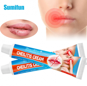 Восстанавливающий бальзам для губ Sumifun Cheilitis 20 гр. / Крем антибактериальный для лечения простуды - фото 1 - id-p224287402