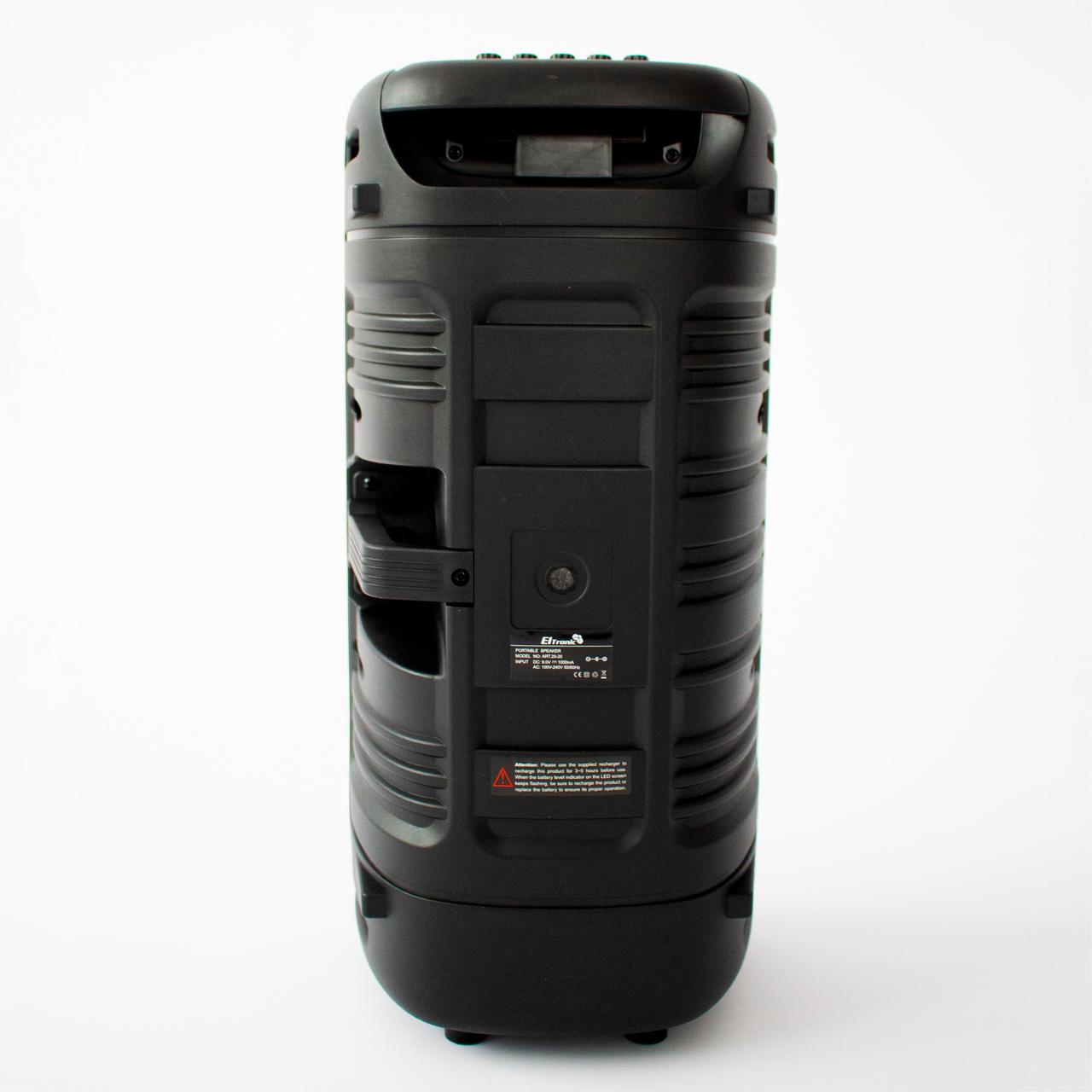 Портативная bluetooth колонка Eltronic FIRE BOX 300 Watts арт. 20-20 с проводным микрофоном, LED-подсветкой и - фото 3 - id-p224289020