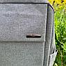 Городской рюкзак Кембридж с USB и отделением для ноутбука до 14.5". Серый, фото 6