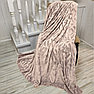 Плед флисовый Премиум 200 х 220 см (Северная Осетия) Рисунок "Волна" Сиреневый меланж, фото 10