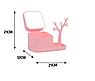 Органайзер для мелочей / косметики 2 в 1 со складным зеркалом и подставкой-деревцем для украшений Розовый, фото 9