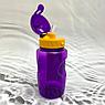 Бутылочка для воды и других напитков "LIFESTYLE" anatomicс трубочкой и шнурком, 350 мл, 3+ Желтый, фото 6