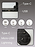 Многофункциональная зарядная ДОК-станция Multifunction charging stand 6 в 1 iPhone/Android/Micro USB, фото 5