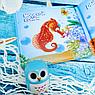 Книжка - пищалка, развивающая игрушка для купания (ванны) Bath Book  Подводный мир А560, фото 9