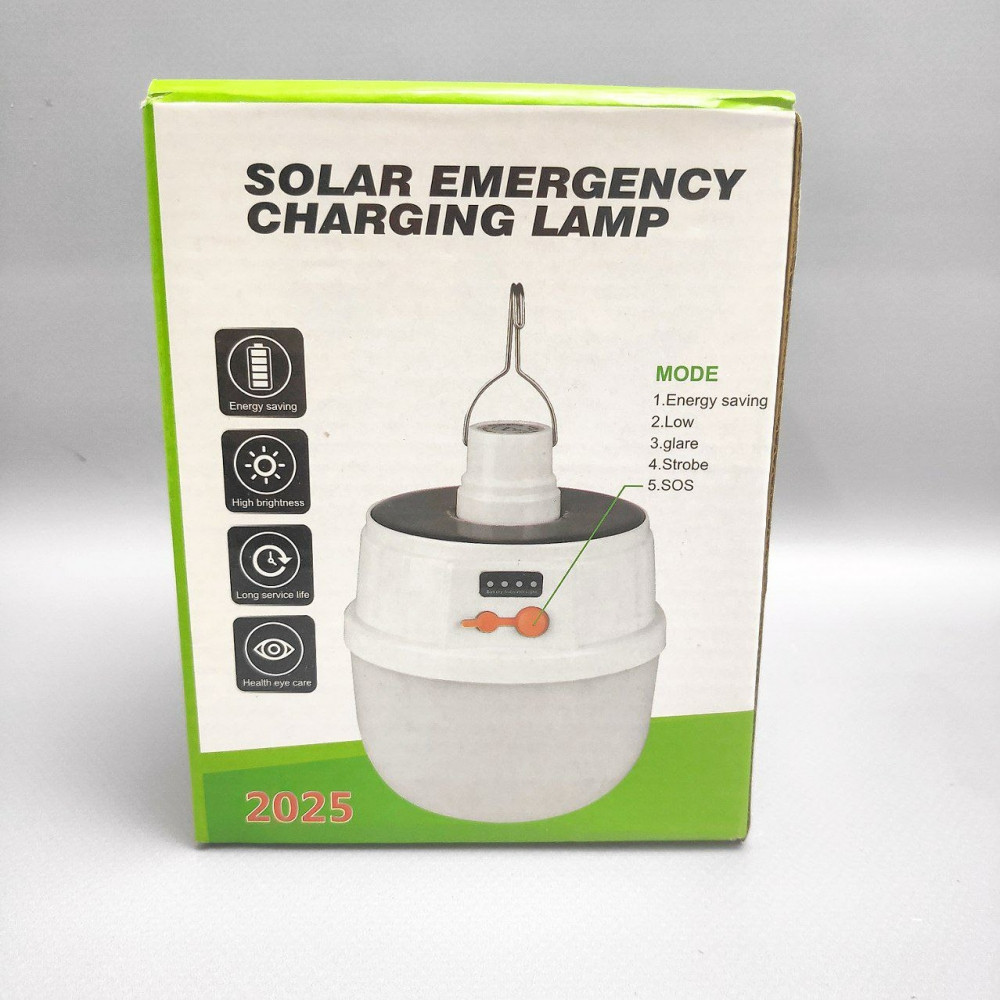 Кемпинговый подвесной фонарь Solar emergency charging lamp USB и солнечные батареи (5 режимов работы) - фото 6 - id-p224287038