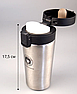 Термокружка Coffe Style с поилкой и сеточкой 500 мл. / Термостакан из нержавеющей стали Серебро, фото 8