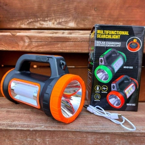 Переносной светодиодный фонарь Multifunctional searchlight MH-818А 3W15W (зарядка USB и солнечные батареи, 5