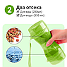 Дорожная бутылка поилка - кормушка  для собак и кошек Pet Water Bottle 2 в 1  Розовый, фото 3