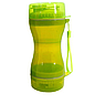 Дорожная бутылка поилка - кормушка  для собак и кошек Pet Water Bottle 2 в 1  Розовый, фото 9