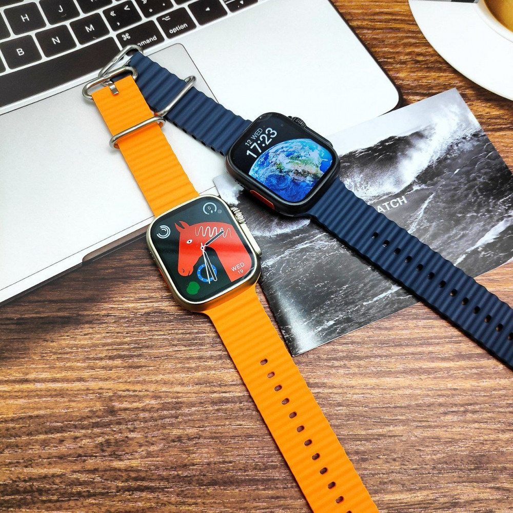 Умные часы Smart Watch Ultra Серебро - синий - фото 2 - id-p224287198
