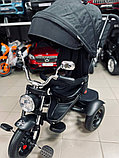 Детский велосипед Chopper CH1MB-1 (чёрный матовый) 2024 наклонный руль, обновленная родительская ручка и фара,, фото 2