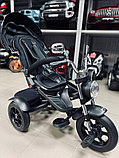 Детский велосипед Chopper CH1MB-1 (чёрный матовый) 2024 наклонный руль, обновленная родительская ручка и фара,, фото 4