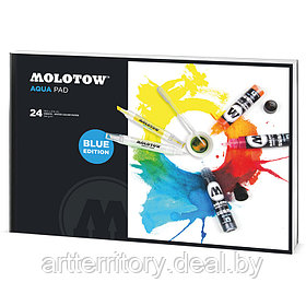 Артбук для акварельных маркеров "AQUA Pad" 39х27, 180г/м2, 24 листа, MOLOTOW