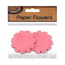 Цветы декоративные бумажные, набор 9 штук, розовые (2042-3)
