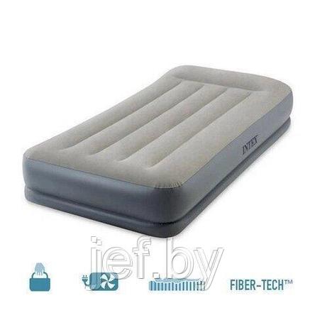 Надувная кровать с подголовником TWIN MID-RISE 99х191х30 см INTEX 64116NP, фото 2