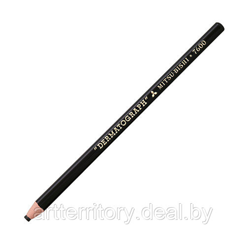 Восковой карандаш "Dermatograph", Uni Mitsubishi Pencil (черный)