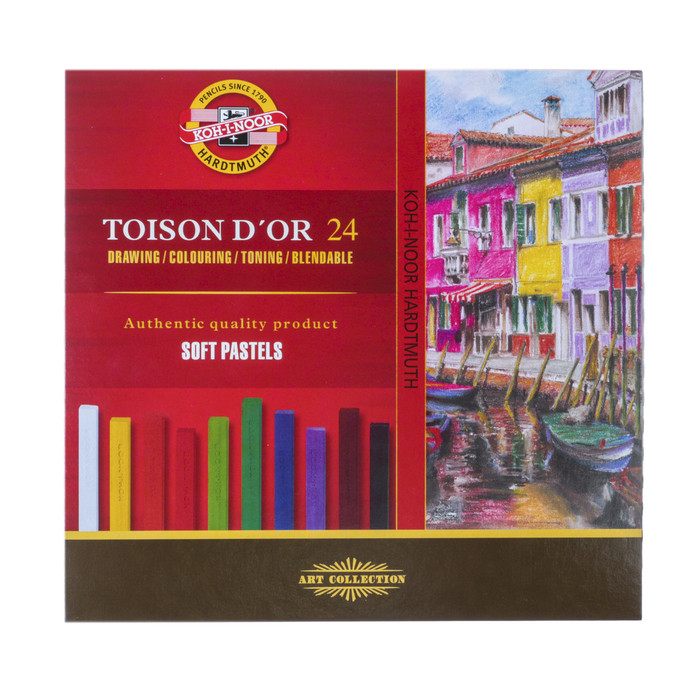 Пастель сухая художественная 24 цвета, Soft Koh-I-Noor TOISON D`OR 8584 - фото 1 - id-p224291966