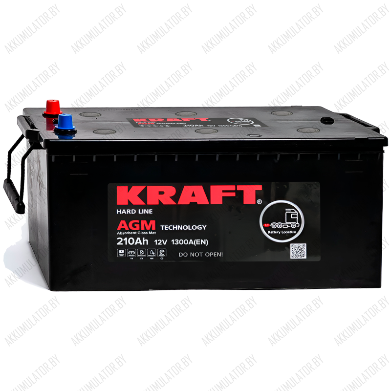 Аккумулятор Kraft AGM / 210Ah / 1300А