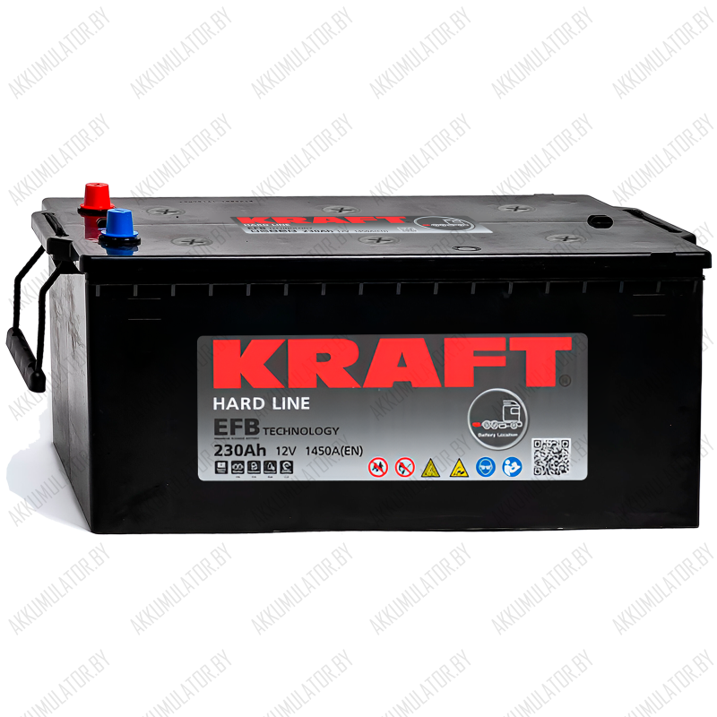 Аккумулятор Kraft EFB / 230Ah / 1450А