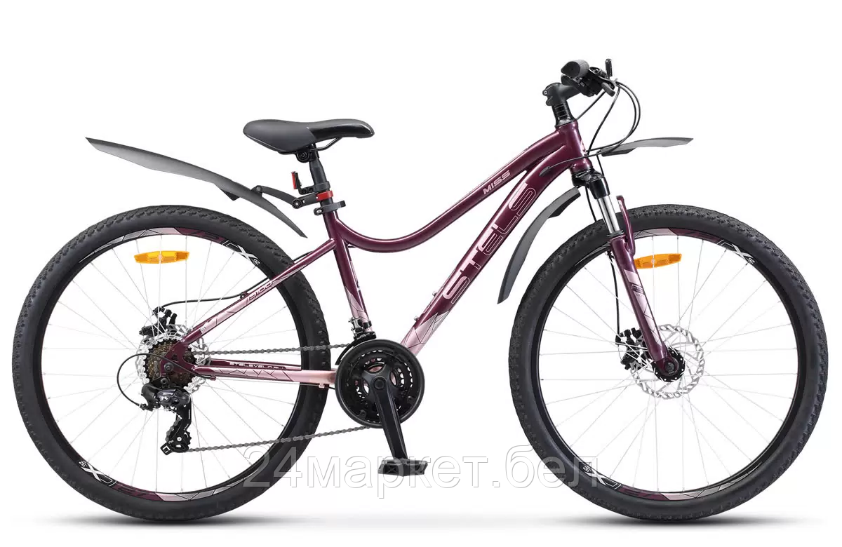 Велосипед 26" Stels Miss 5100 MD (рама 15) V040 Темный/фиолетовый, LU095492 Stels