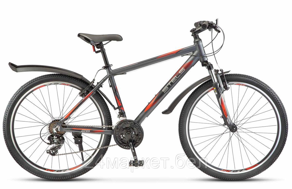 Велосипед 26" Stels Navigator 620 V K010 (рама 17) (ALU рама) Серый/матовый, LU096784 Stels