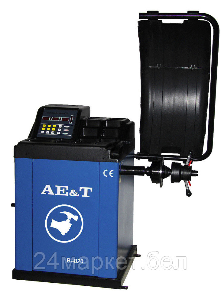 AE&T B-820 Стенд балансировочный колес до 65кг, 10-24" для литых дисков, автоввод 2 параметров - фото 3 - id-p224292781