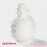 Банка для сыпучих продуктов "Ананас" 10*10*14,5 см