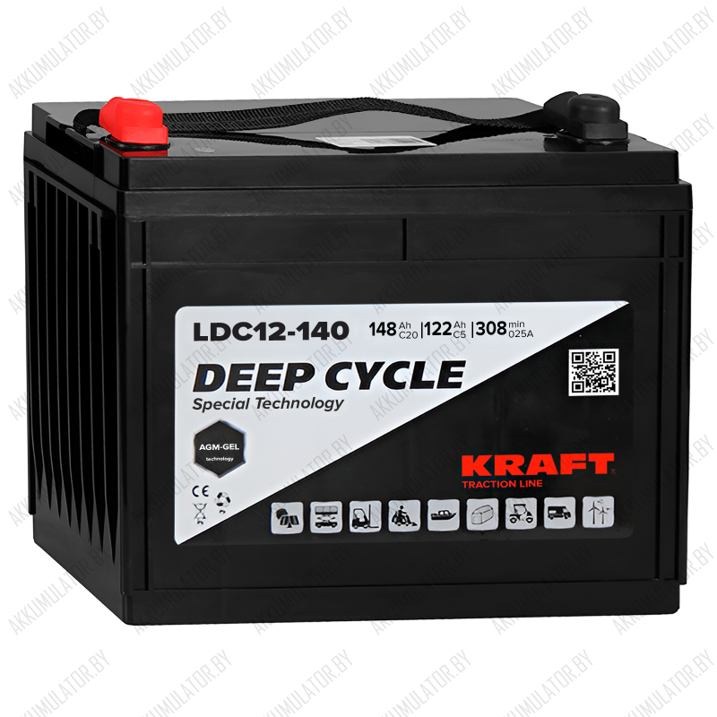 Kraft Deep Cycle LDC12-140 / 12V / 148Ah