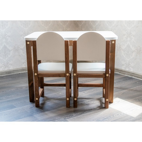 Детский комплект столик и 2 стульчика со скругленными углами арт. SLP-7050+2SDPN-27 (столешница - фото 1 - id-p224294513