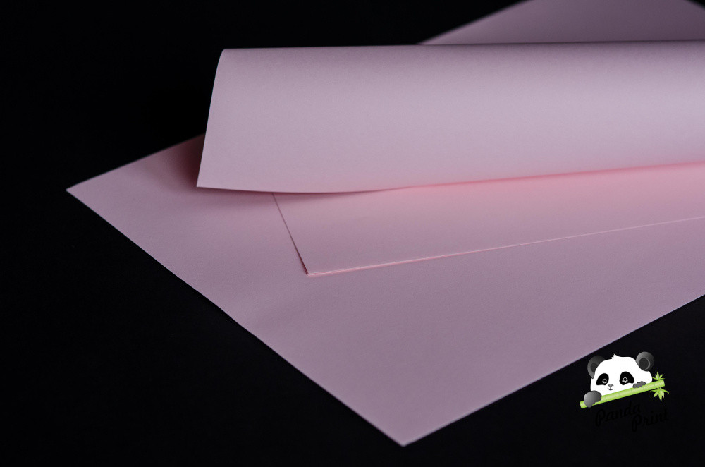 Цветная бумага 500 л нежно-розовая