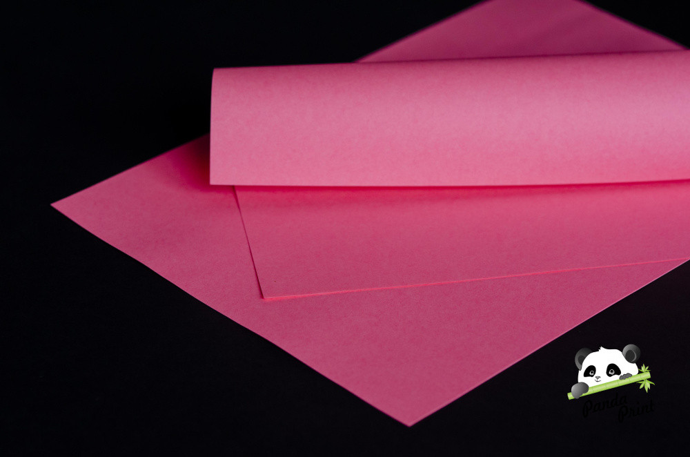 Цветная бумага 500 л ярко-розовая