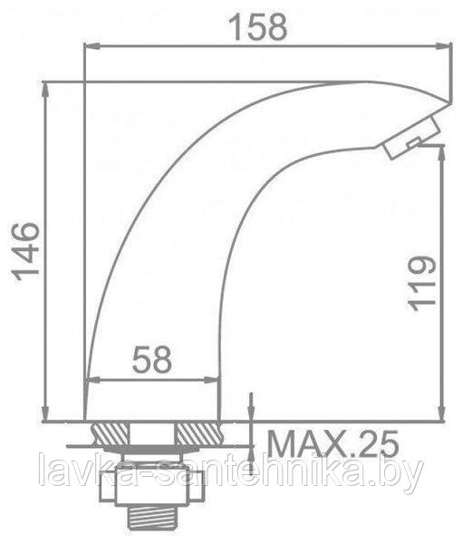 Смеситель для умывальника LEDEME L1055-14 сенсорный - фото 4 - id-p146292406