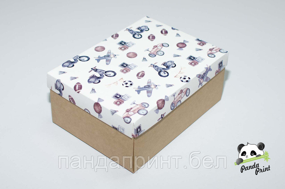 Коробка 270х190х100 Детские игрушки (крафт дно)