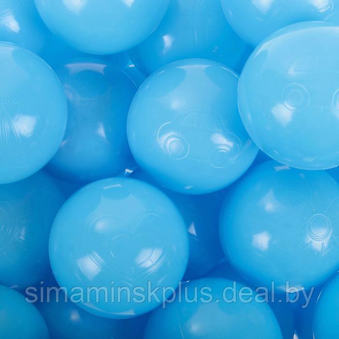 Шарики для сухого бассейна с рисунком, диаметр шара 7,5 см, набор 500 штук, цвет голубой - фото 2 - id-p224295698
