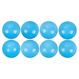 Шарики для сухого бассейна с рисунком, диаметр шара 7,5 см, набор 500 штук, цвет голубой, фото 3
