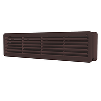 Решетка вентиляционная 450х90мм дверная коричневая ЭРА